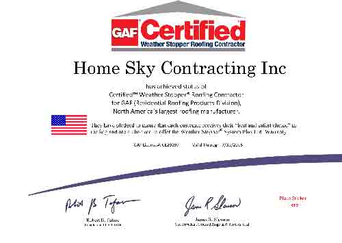 Certified Certificate